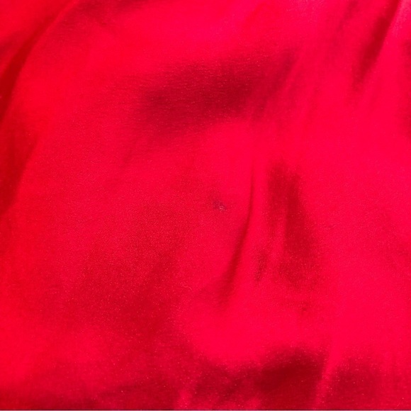 Moschino Cheap and Chic Key to My Heart red silk mini dress one shoulder size 46 - Picture 9 of 13
